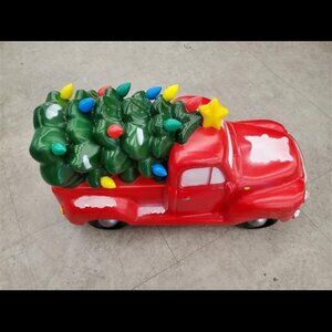 Nostalgic Christmas Vintage Truck & Tree LED Blow Mold Decor  IN-door /Outdoor